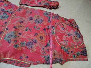 Floral Print Lehenga Choli Set