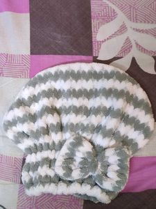 Never worn Plush Hair Towel Wrap