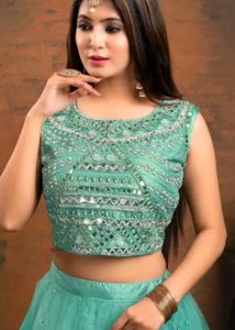 Net Light Weight Flared Lehanga