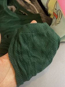 Elegant Dark Green BODYCON Knit Top
