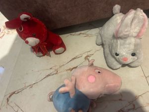 Plush Toys Set - Peppa Pig, Bunny &amp; Bear