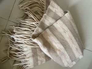 Striped Scarf with Fringe(woollen)