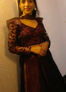 Wine lehnga