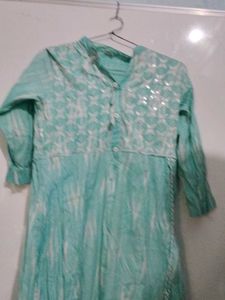 Beautiful Blue Tie-Dye Kurta