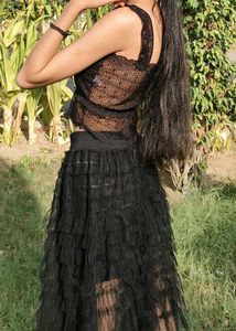 Black Tiered Tulle Skirt- Moving Out Sale