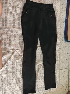 Imported No iron thick Black Women's Pants