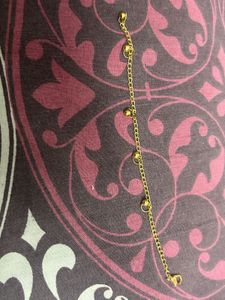 Elegant Gold Anklet with Charm