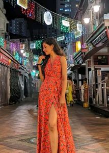 Floral Printed Maxi Dress