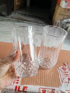 unused Set of 2 Crystal Cut Tumblers