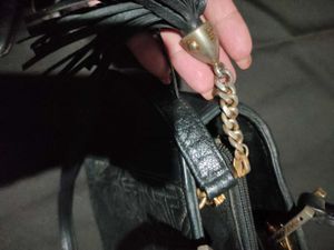 GAZZOMANI black hand bag with detachable sling