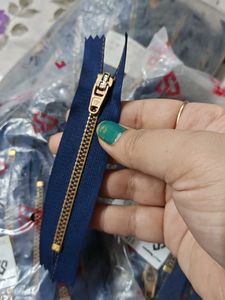 Durable Navy Blue Zipper