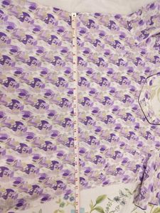 Pretty Purple Printed Kurta with pant