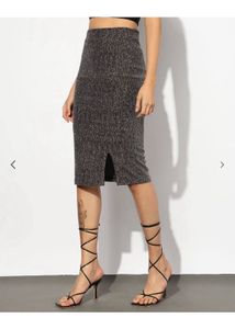 metallic party skirt
