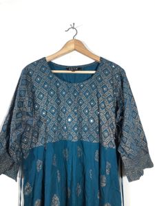 Sea Green Printed Kurta(Women’s)