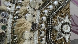 Bohemian Beaded Clutch with Fringe &amp; Coins