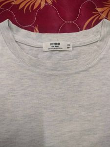 Cotton On Grey Crop Top - XS