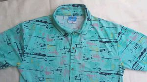 Retro Abstract Print Short Sleeve Shirt
