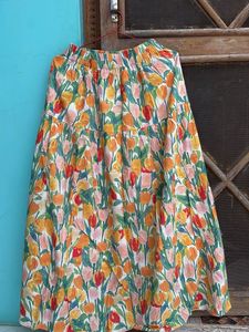 Flowy Floral Maxi Skirt