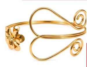 Elegant Arm Band Bracelet with Flower