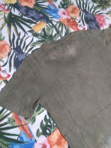 ROCHA Embroidered Olive T-Shirt