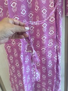 Purple Printed Kurta