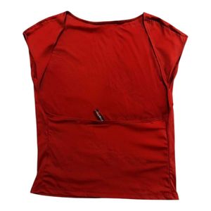 Red Backless Top