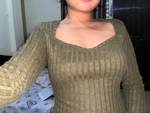 Ribbed Long Sleeve Top