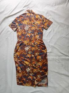 Floral Cheongsam Dress
