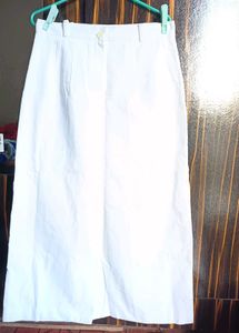 Classic White Midi Skirt