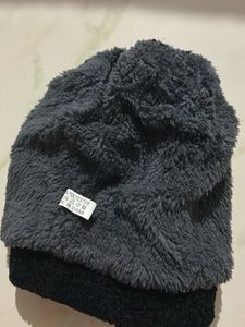 Black Knit Beanie Hat