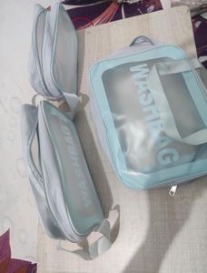 Cosmetic Travel Bags - 3 Piece Set