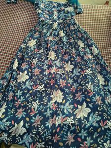 Elegant Floral Print Gown