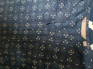 Avaasa Elegant Blue Printed Kurta