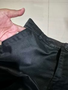 100% cotton Men's Black Dark Trousers