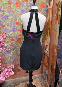 Sparkling Halter Neck Party Dress