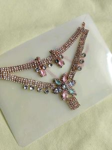 Rose Gold Necklace and Earring Set