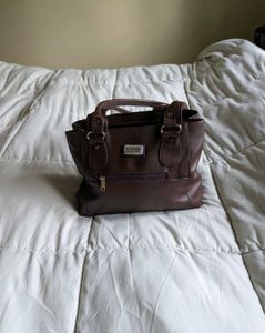 Brown Leather Tote Bag - Classic Handbag👜