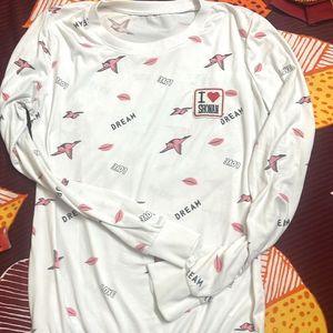 Dream & Love Print Long Sleeve Top