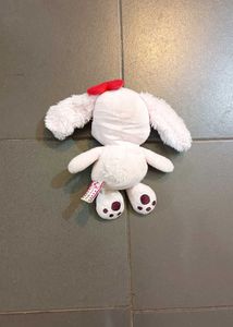 Cute White Dog Plush Toy
