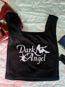 Black Dark Angel Tank Top