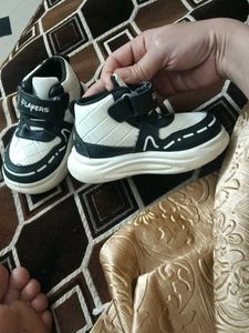 Stylish Black &amp; White Sneakers for Kids