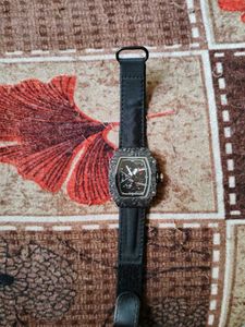 Stylish Black Wristwatch
