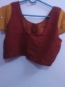 Stylish Ethnic Blouse with Mirror Work