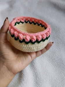 Handmade Crochet mini Flower dish ✨🌷