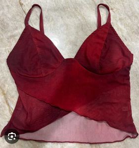 Chic Red mesh Cami Top