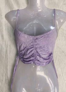 Lilac Ruched Cami Top