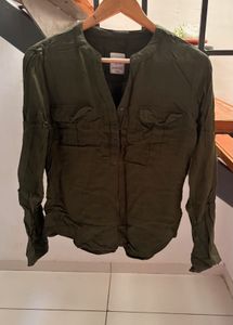 Olive Green Long Sleeve Shirt
