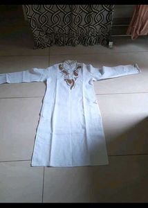 Men's White Kurta Pajama Set