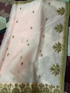 Pure Designer Organza Gota Pati Saree