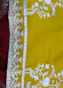 Mustard Yellow Embroidered Kurti 🌙